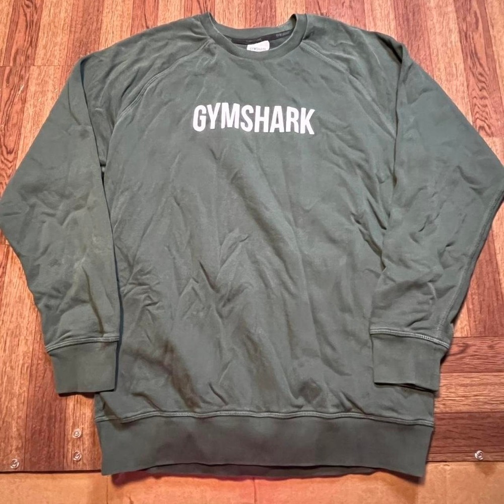 Gymshark Green Fleece Retro Tech Sportswear Sweatshirt Small